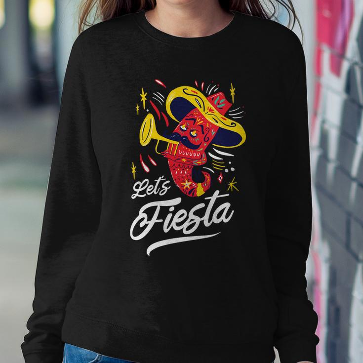 Lets Fiesta Chili Pepper Sweatshirt Gifts for Her