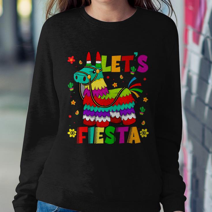 Lets Fiesta Cinco De Mayo Mexican Party Mexico Donkey Pinata Sweatshirt Gifts for Her