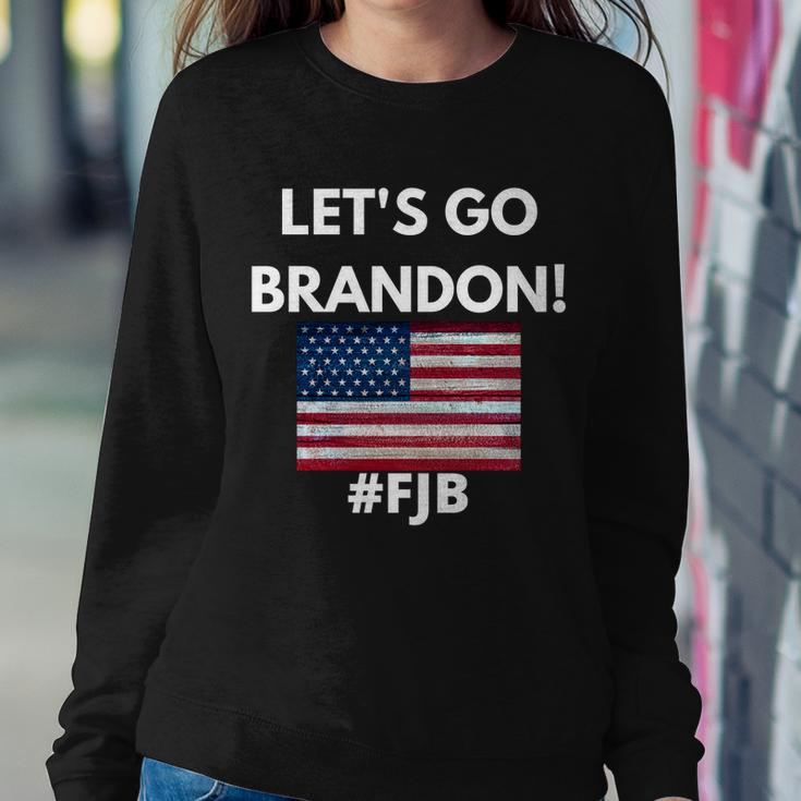 Lets Go Brandon Fjb American Flag Sweatshirt Gifts for Her
