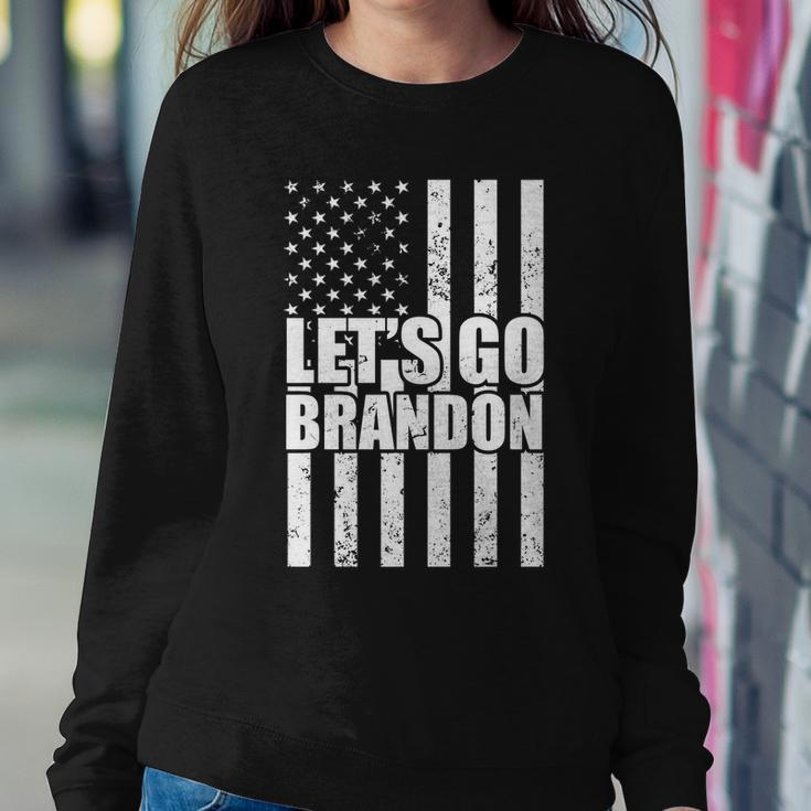 Lets Go Brandon Vintage American Flag Tshirt Sweatshirt Gifts for Her