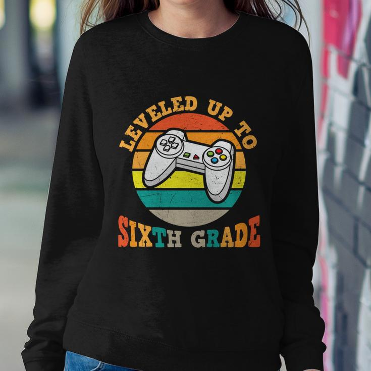 Leveled Up To 6Th Grade First Day Of School Back To School Sweatshirt Gifts for Her