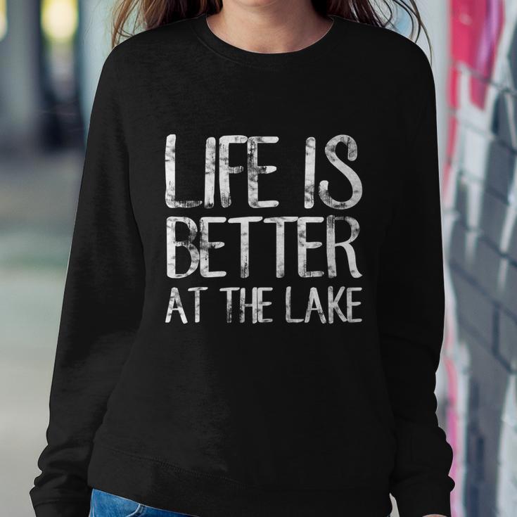 Life Is Better At The Lake Shirt Funny Camping Fishing Tee Sweatshirt Gifts for Her