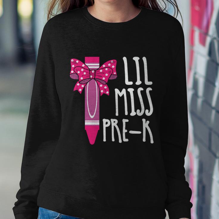 Little Miss Prek Cray On Back To School First Day Of School Sweatshirt Gifts for Her