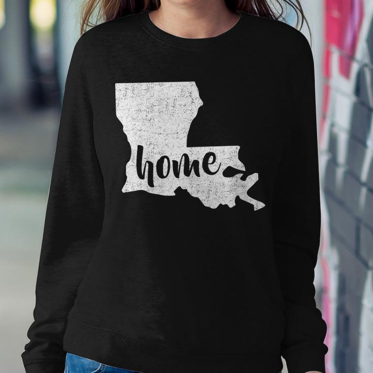 Louisiana Home State Sweatshirt Gifts for Her