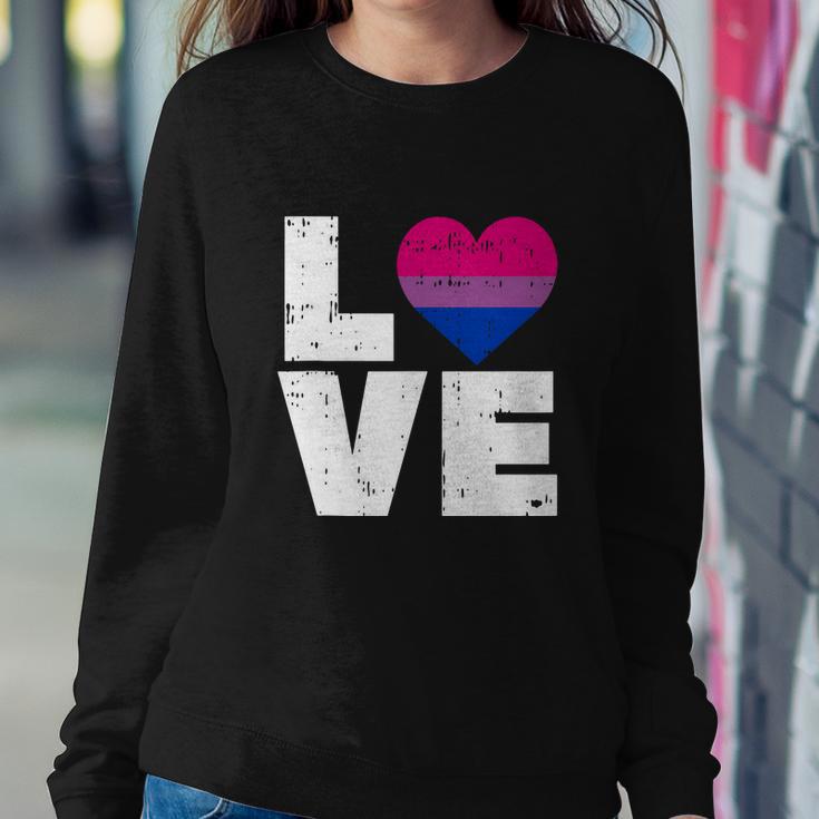 Love Vintage Heart Lgbt Bisexual Colors Gay Flag Pride Gift Sweatshirt Gifts for Her