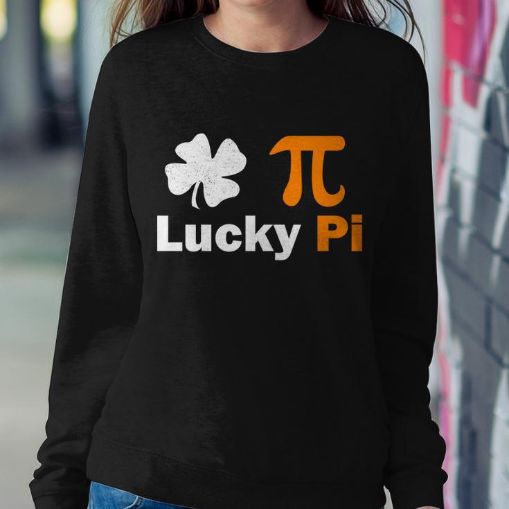 Lucky Pi St Patricks Day Clover T-Shirt Graphic Design Printed Casual Daily Basic Sweatshirt Gifts for Her