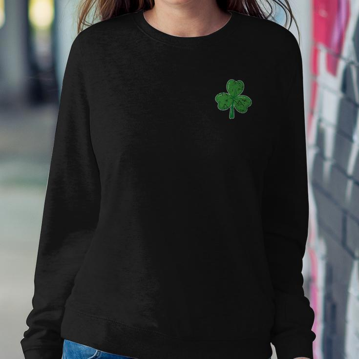 Lucky Shamrock St Patricks Day Graphic Design Printed Casual Daily Basic Sweatshirt Gifts for Her