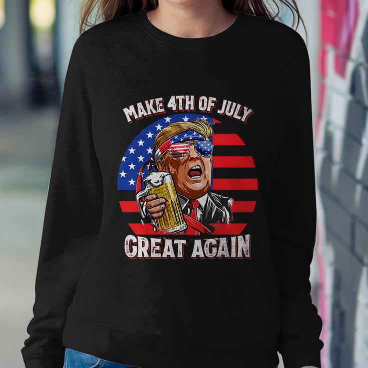 Make 4Th Of July Great Again Trump Ing Beer Patriotic Cool Gift Sweatshirt Gifts for Her