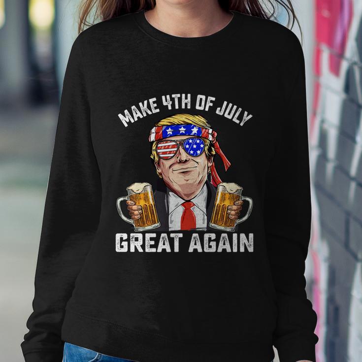 Make 4Th Of July Great Again Trump Ing Beer Patriotic Cute Gift Sweatshirt Gifts for Her