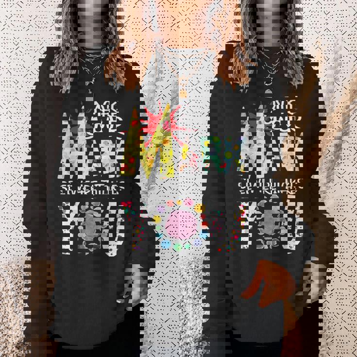Make Your Mark See Where It Takes You Dot The 2022 Dot Day Men Women Sweatshirt Graphic Print Unisex Gifts for Her