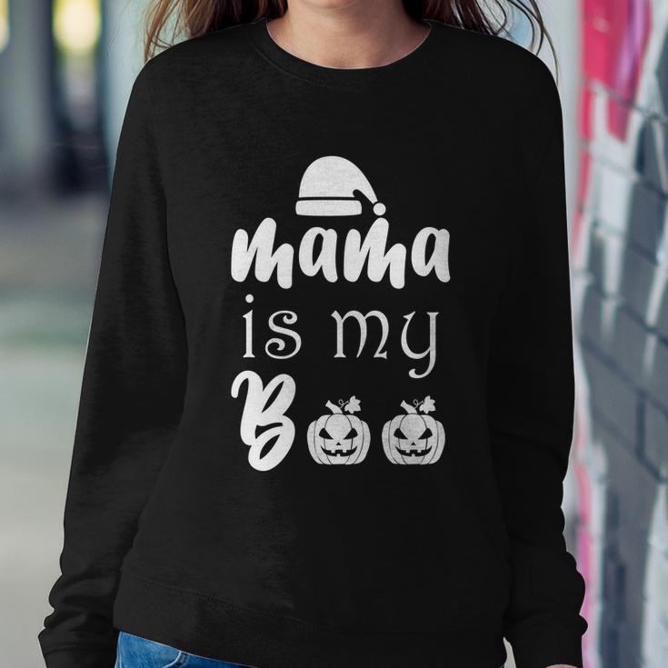 Mama Is My Boo Halloween Quote Sweatshirt Gifts for Her