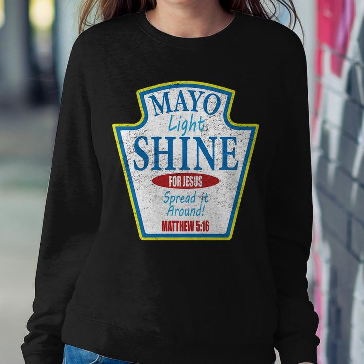 Mayo Light Shine For Jesus Sweatshirt Gifts for Her