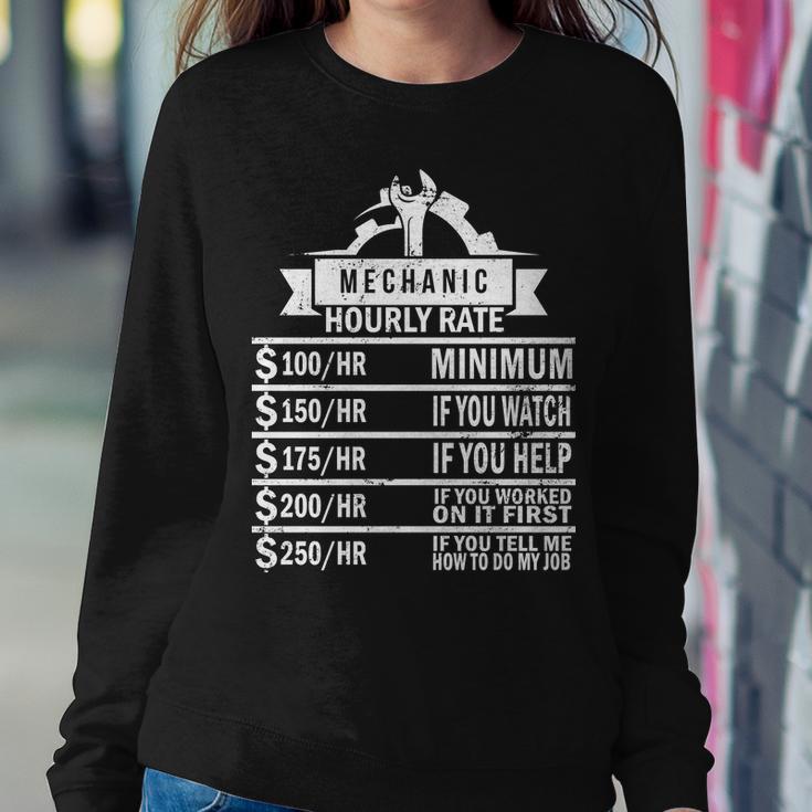 Mechanic Hourly Rate Tshirt Sweatshirt Gifts for Her