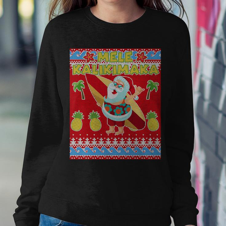 Mele Kalikimaka Santa Ugly Christmas V2 Sweatshirt Gifts for Her