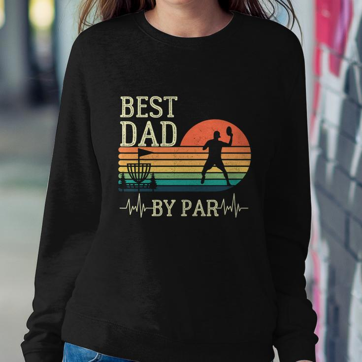 Mens Best Dad By Par Vintage Disc Golf Funny Fathers Day Sweatshirt Gifts for Her
