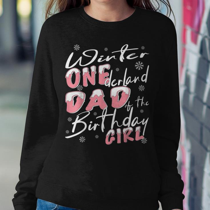 Mens Winter Onederland Dad Of Birthday Girl 1St Birthday Theme Sweatshirt Gifts for Her