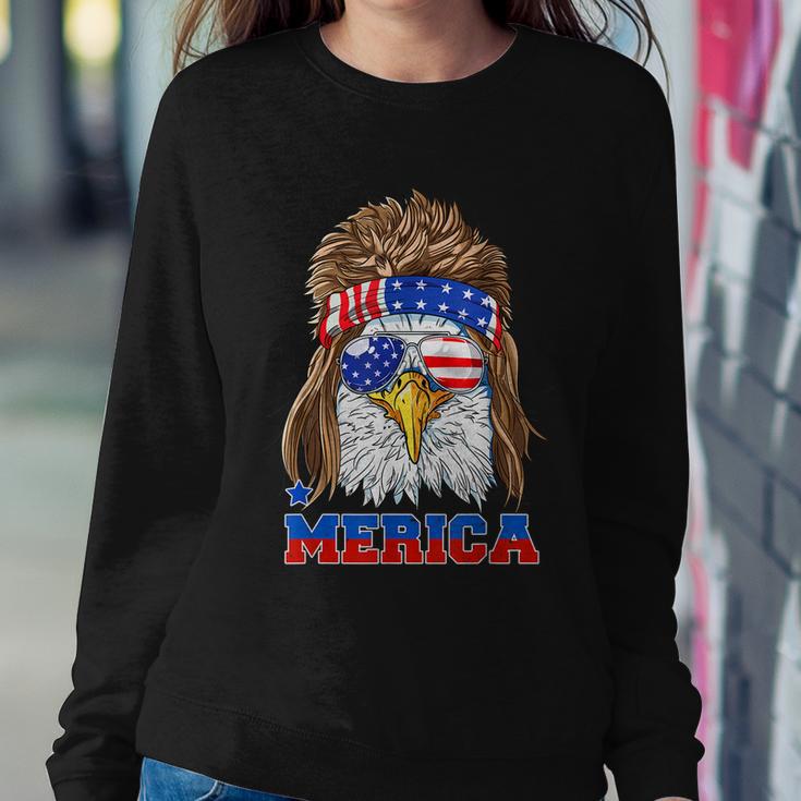 Merica Eagle Mullet 4Th Of July American Flag Cool Gift V2 Sweatshirt Gifts for Her