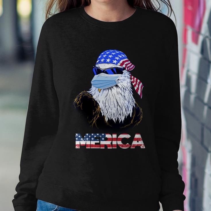 Merica Eagle Mullet 4Th Of July American Flag Vintage 2021 Great Gift Sweatshirt Gifts for Her