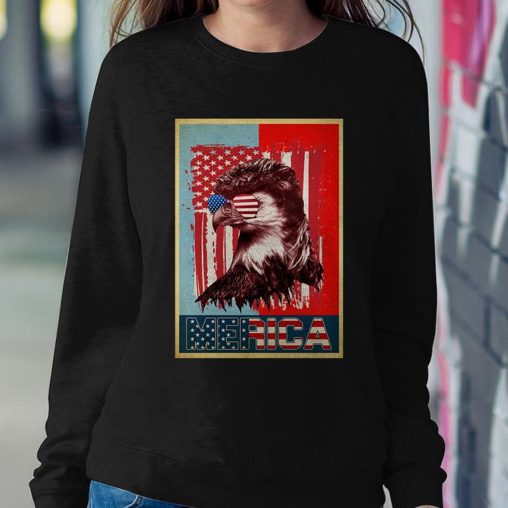 Merica Eagle Mullet 4Th Of July American Flag Vintage Usa Gift Sweatshirt Gifts for Her
