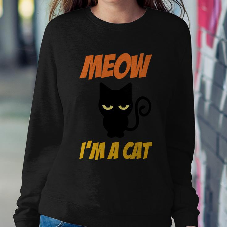 Moew Im A Cat Halloween Quote Sweatshirt Gifts for Her
