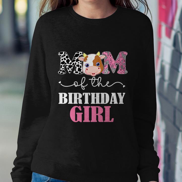 Mom Of The Birthday Girl Tee Farm Cow Mommy Mama St Sweatshirt Gifts for Her