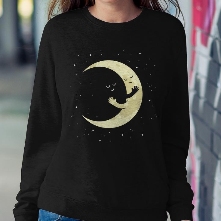 Moon Hug Sky Filled With Stars Sweatshirt Gifts for Her