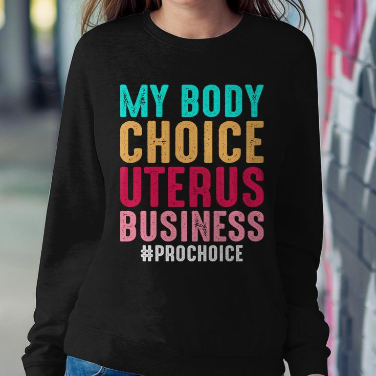 My Body My Choice Uterus 1973 Pro Roe Pro Choice Sweatshirt Gifts for Her