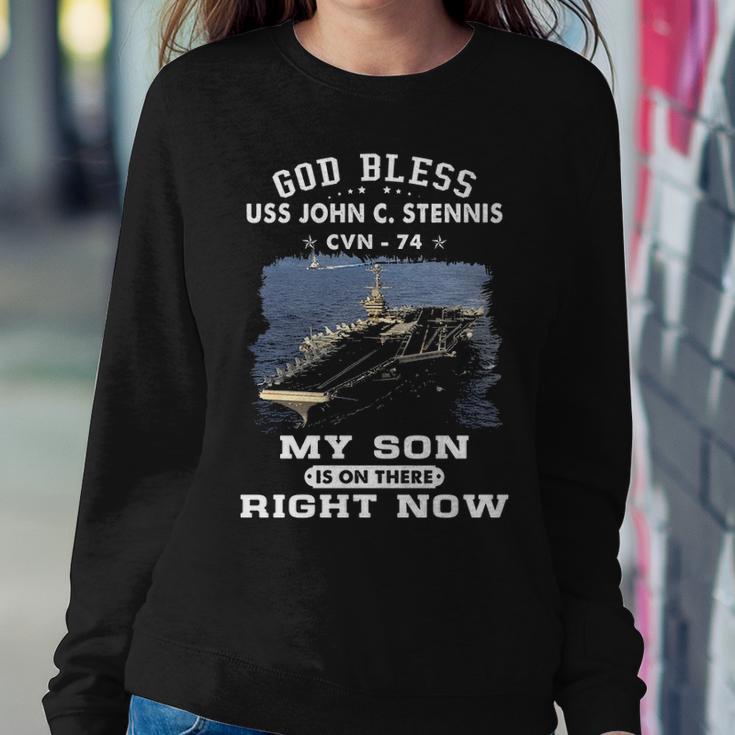 My Son Is On Uss John C Stennis Cvn 74 Cvn Sweatshirt Gifts for Her