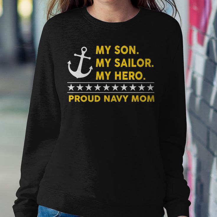 My Son My Sailor My Hero Proud Navy Mom Sweatshirt Gifts for Her
