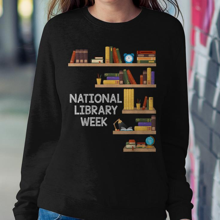 National Library Week Book Reading Library Day Librarian Sweatshirt Gifts for Her