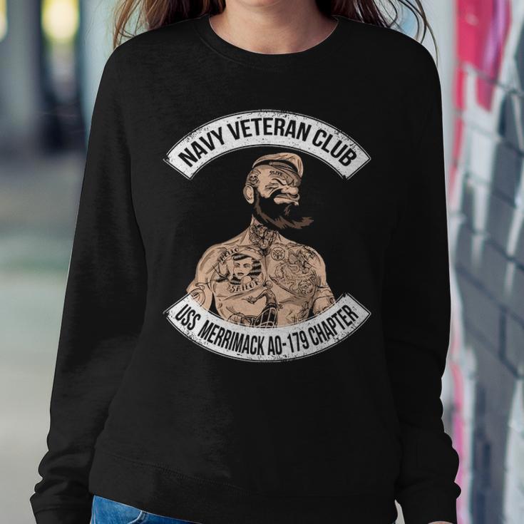 Navy Uss Merrimack Ao Sweatshirt Gifts for Her