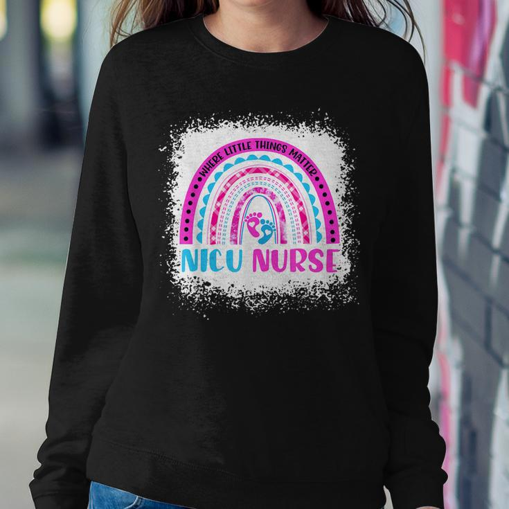Nicu Nurse Neonatal Nurse Labor And Delivery Leopard Rainbow V2 Sweatshirt Gifts for Her