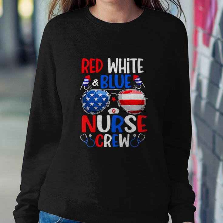 Nurse Crew Sunglasses For 4Th Of July Sweatshirt Gifts for Her