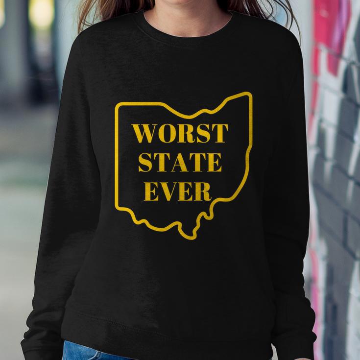 Ohio Worst State V2 Sweatshirt Gifts for Her