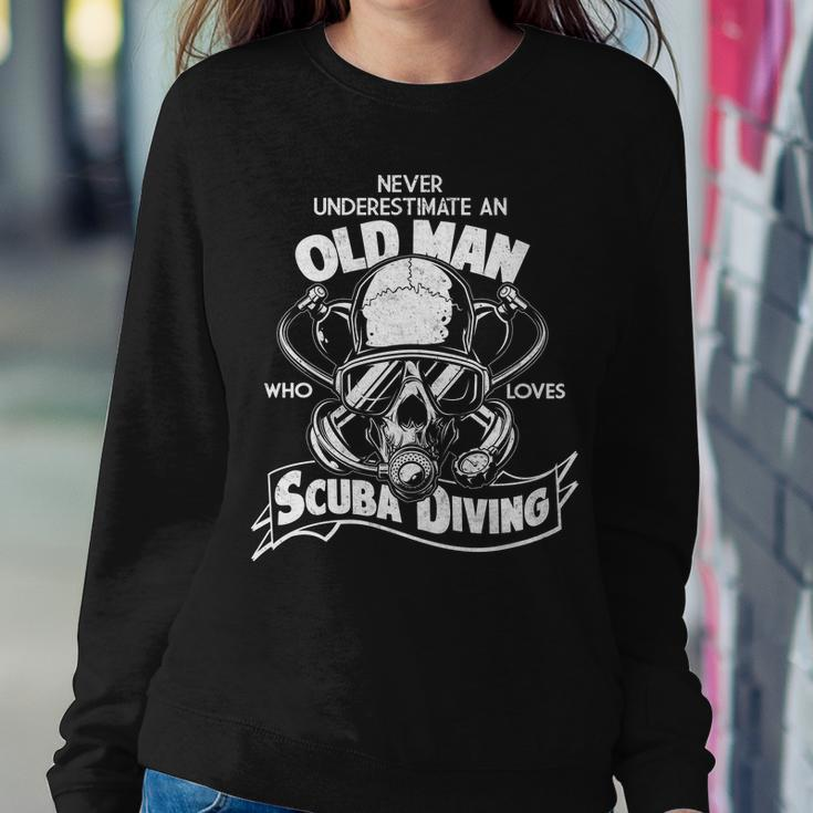Old Man Who Loves Scuba Diving Sweatshirt Gifts for Her