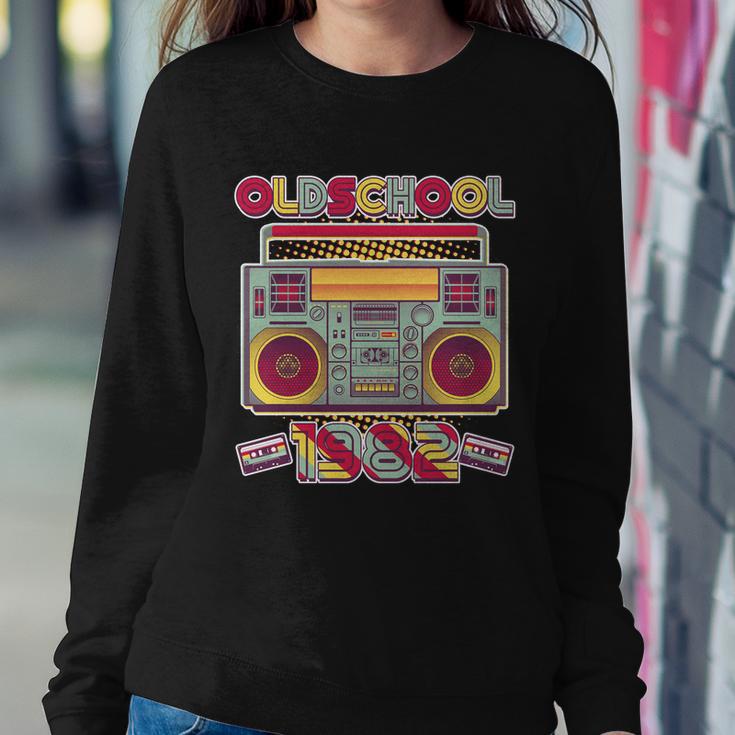 Oldschool Boombox 1982 40Th Birthday Sweatshirt Gifts for Her