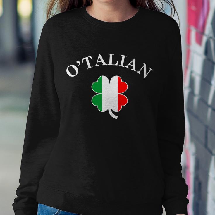 Otalian Italian Irish Shamrock St Patricks Day Tshirt Sweatshirt Gifts for Her