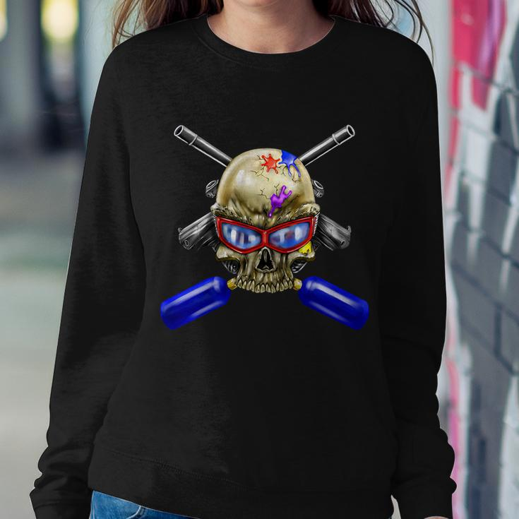 Paintball Skull Sweatshirt Gifts for Her
