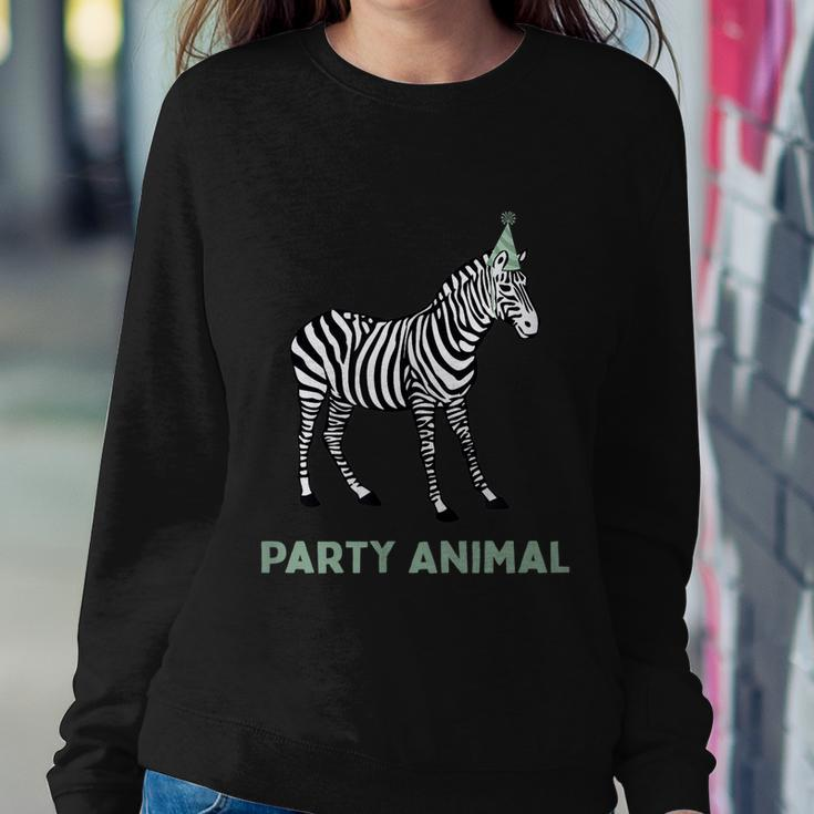 Party Animal Zebra Birthday Zebra Animal Birthday Sweatshirt Gifts for Her