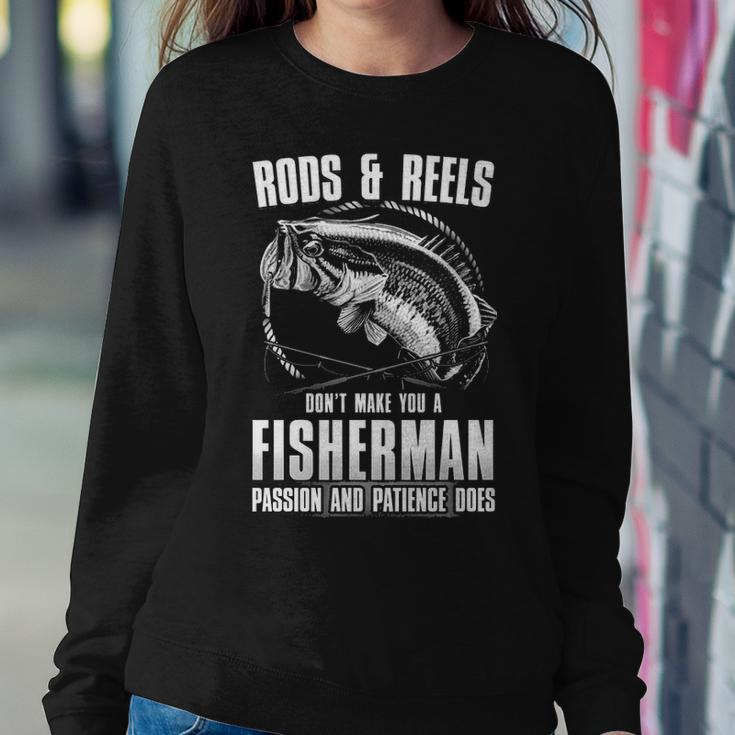 Passion & Patience Makes You A Fisherman Sweatshirt Gifts for Her
