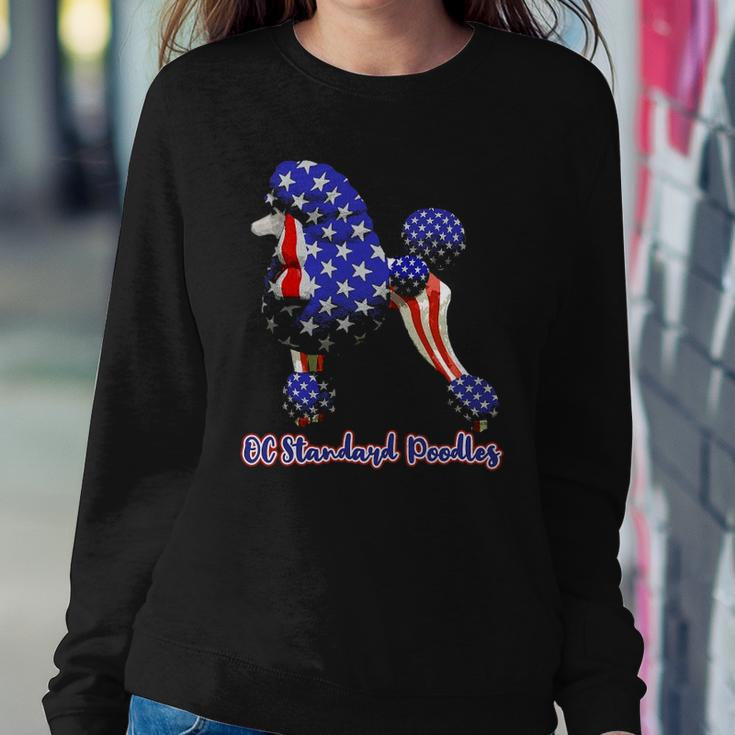 Patriotic Flag Poodle For American Poodle Lovers Sweatshirt Gifts for Her