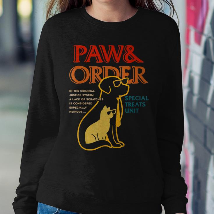 Paw And Order Special Feline Unit Pets Training Dog And Cat Sweatshirt Gifts for Her