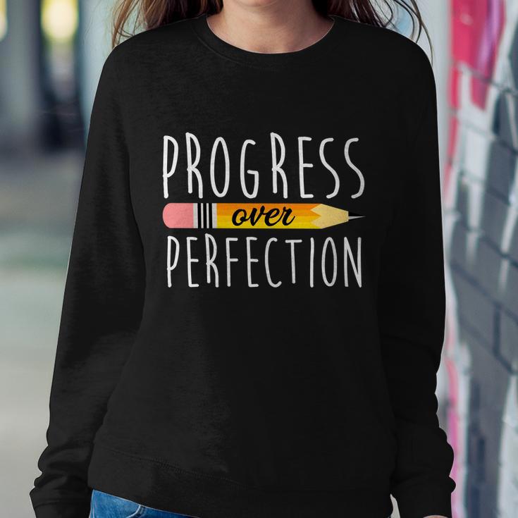 Progress Over Perfection Sweatshirt Gifts for Her