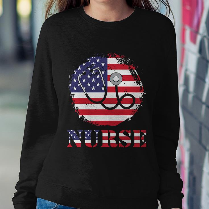 Proud Nurse 4Th Of July Graphic Plus Size Shirt Sweatshirt Gifts for Her