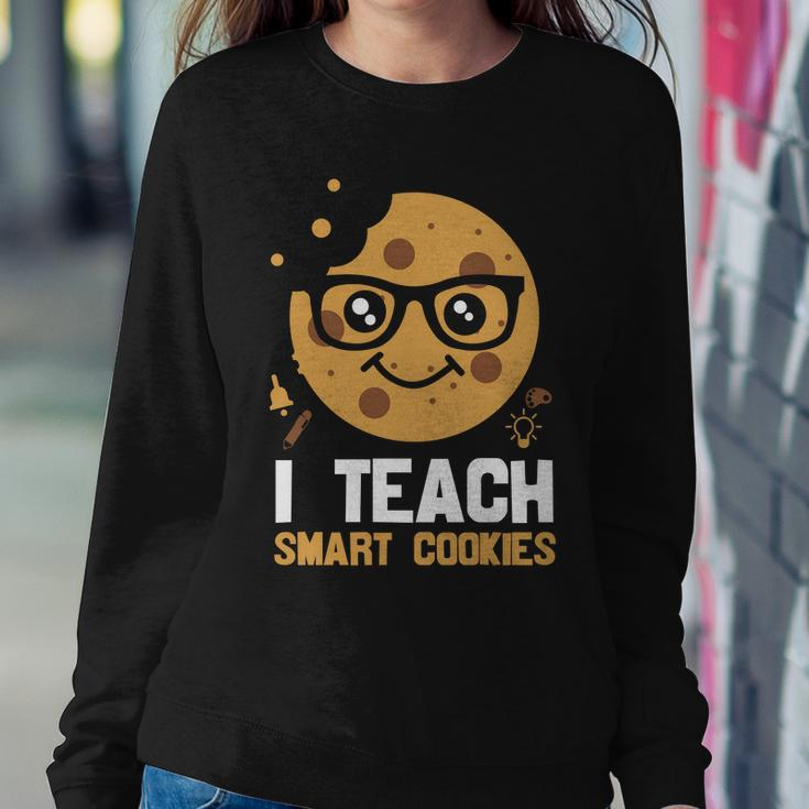 Proud Teacher I Teach Smart Cookies Graphic Plus Size Shirt For Teacher Female Sweatshirt Gifts for Her