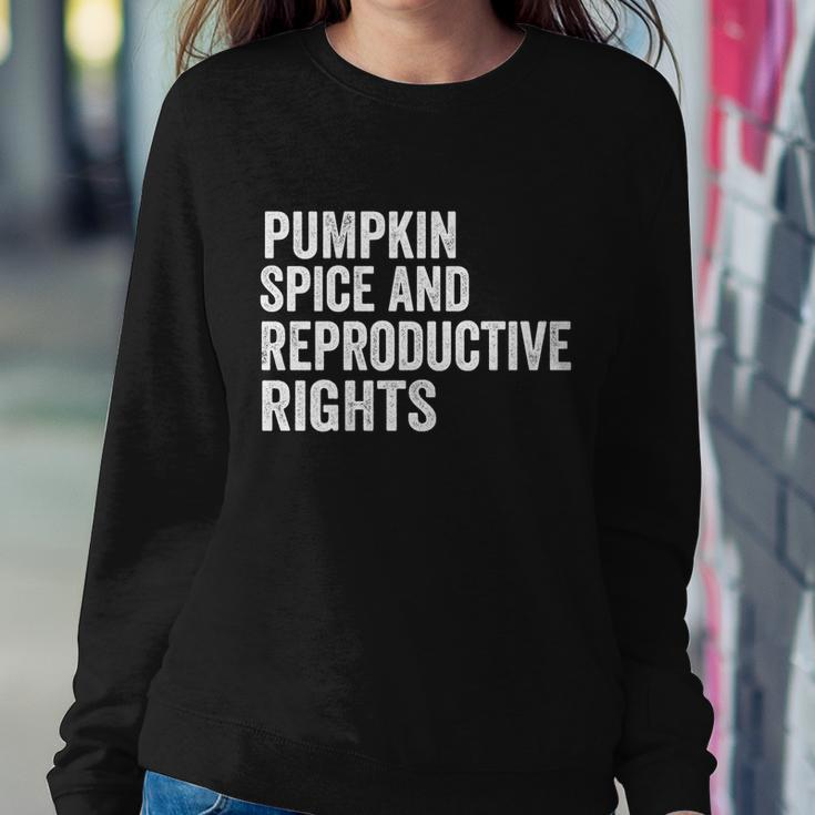 Pumpkin Spice And Reproductive Rights Gift V8 Sweatshirt Gifts for Her
