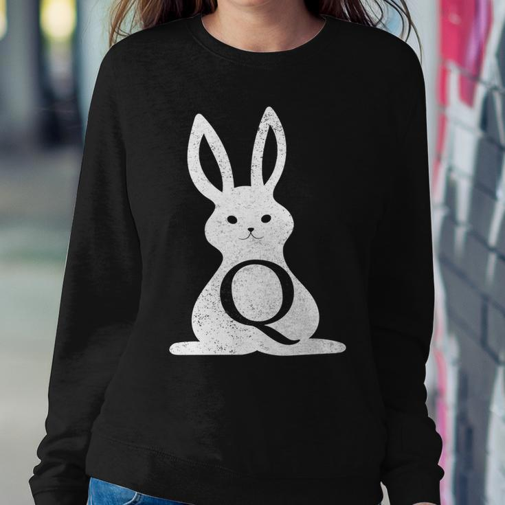 Q Anon Bunny Qanon Sweatshirt Gifts for Her
