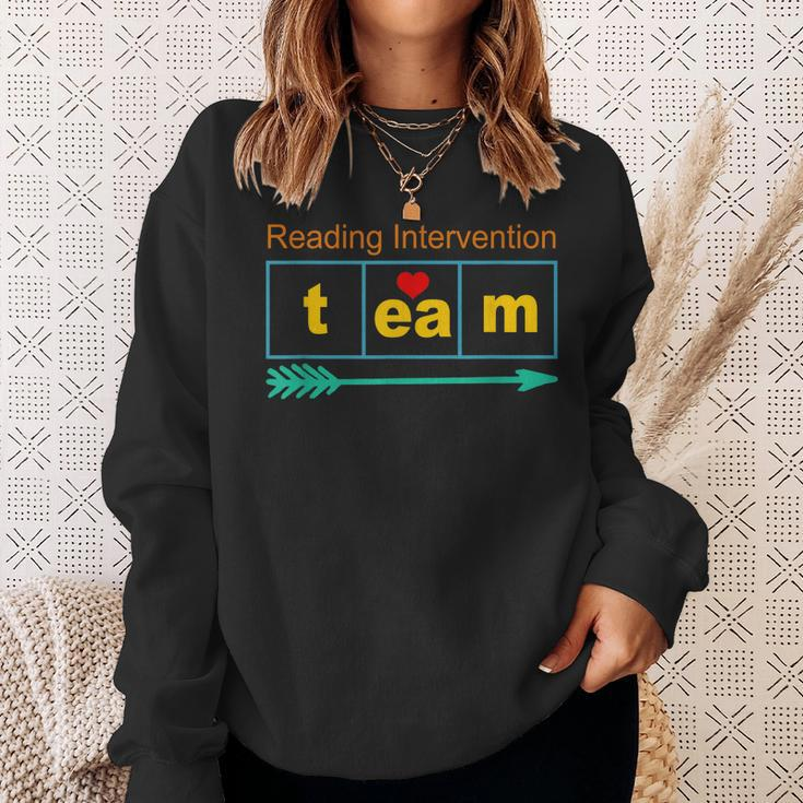 Reading Intervention Team Science Of Reading Teacher Squad Men Women Sweatshirt Graphic Print Unisex Gifts for Her