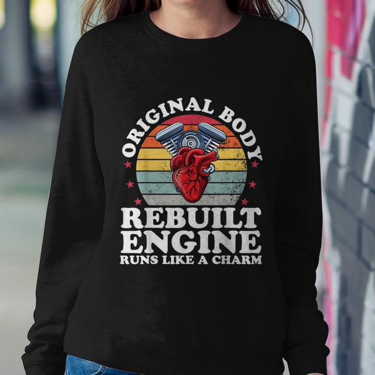 Rebuilt Engine Open Heart Surgery Recovery Survivor Men Gift Sweatshirt Gifts for Her