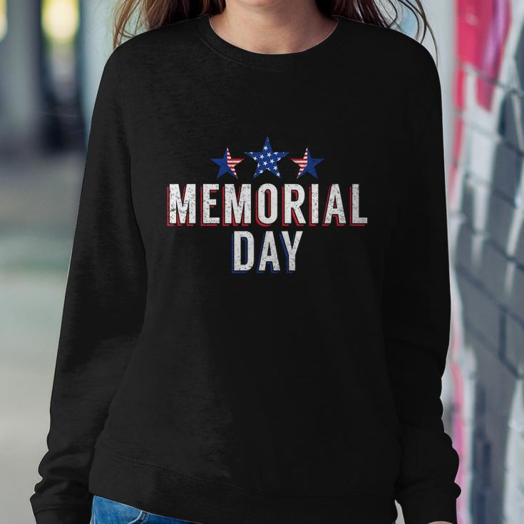 Remembering Our Heroes Memorial Day Patriotic Proud American Cool Gift Sweatshirt Gifts for Her